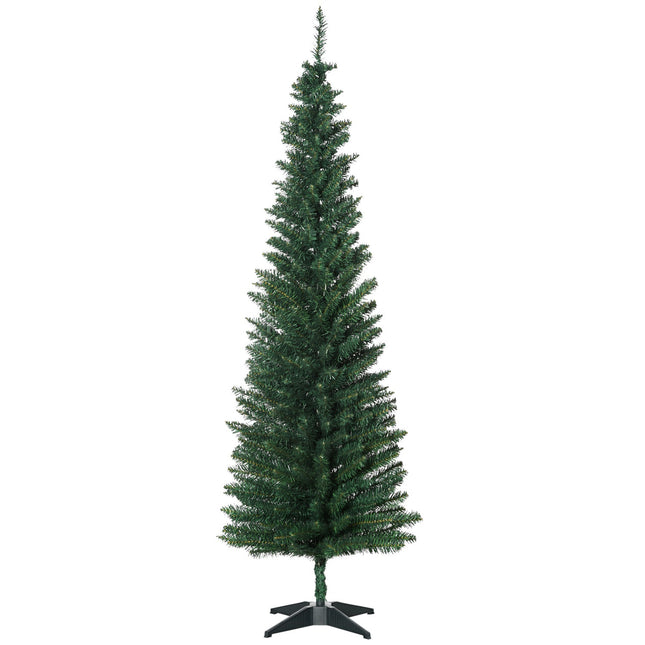 Sapin de Noël 390 pointes vert Ø 55 x H180 cm avec support en plastique robuste pour une décoration festive