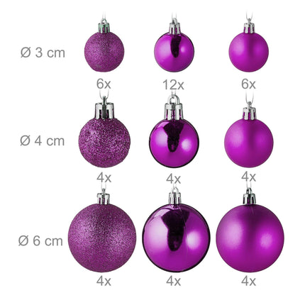 Christbaumkugeln im 100er Pack