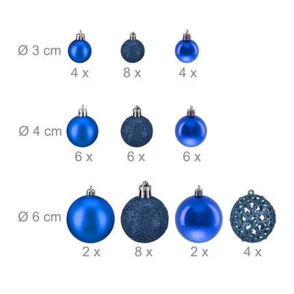 Boules de Noël en lot de 50