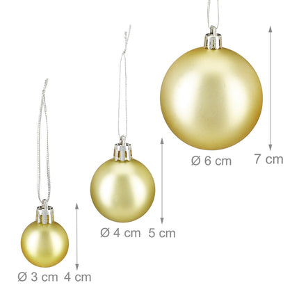 Boules de Noël en lot de 100