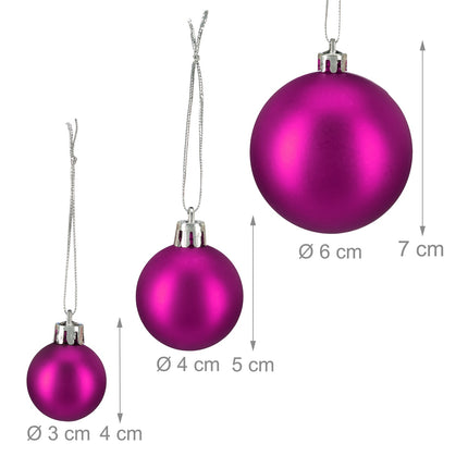 Boules de Noël en lot de 100