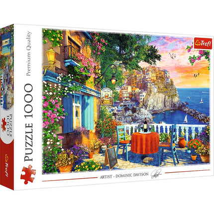 Puzzle Vue Cinque Terre, 1000 pièces, activité familiale amusante