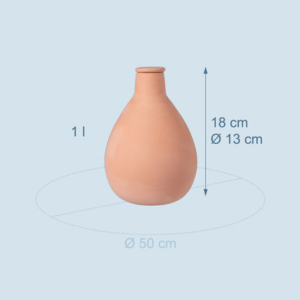 Ollas d'arrosage en argile, 1 L, lot de 2, pour irrigation souterraine
