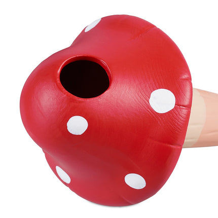 Tonkegel rote Pilze im 4er Set
