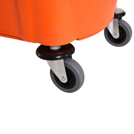 Reinigungswagen mit Schwenksystem, 36L - Schwarz/Orange