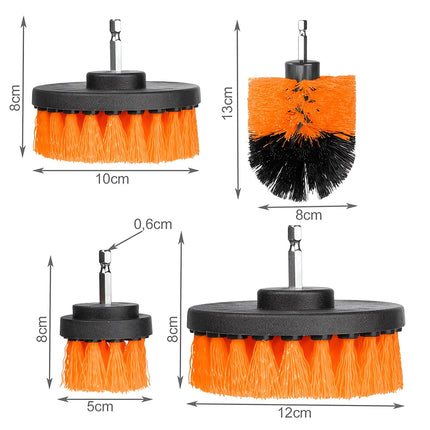Brosses de nettoyage pour perceuse - 4 pièces