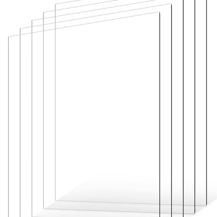 Clear PET Plastic Sheets 24 x 36 in, 1 mm, 5 Pack
