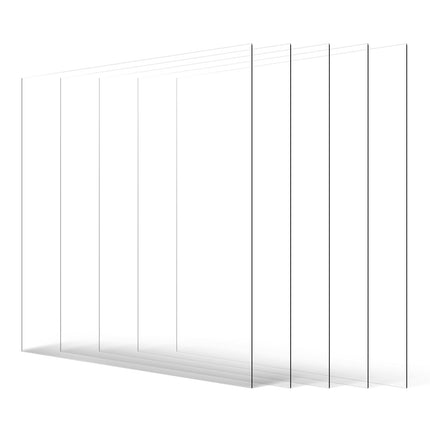 Clear PET Plastic Sheets 24 x 36 in, 1 mm, 5 Pack