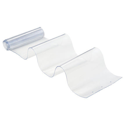 Clear PVC Strip Curtain, 48x84 In, 2mm, 8 Strips