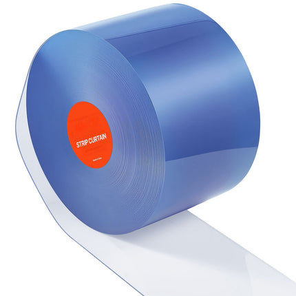 Clear PVC Strip Curtain Roll, 45.7 m x 20 cm; 2 mm Thick