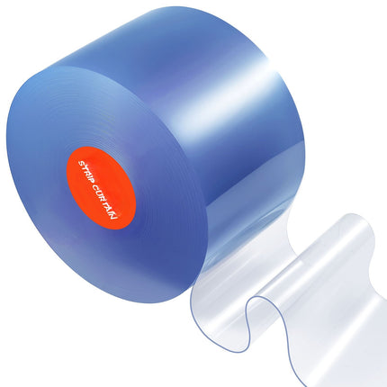 Clear PVC Strip Curtain Roll, 45.7 m x 20 cm; 2 mm Thick