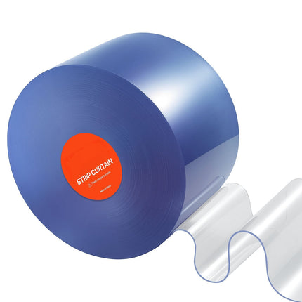 Clear PVC Strip Curtain Roll, 45.7 m x 20 cm; 2 mm Thick