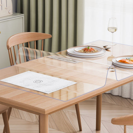 Clear PVC Table Protector, 42 x 60 Inch, 2mm Thick