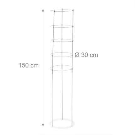 Aide à l'escalade 150 cm Lot de 2 Gris