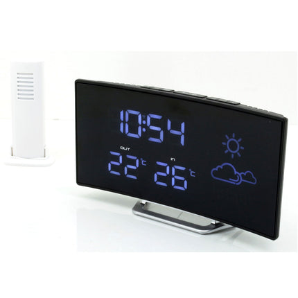 Clock radio with weather station