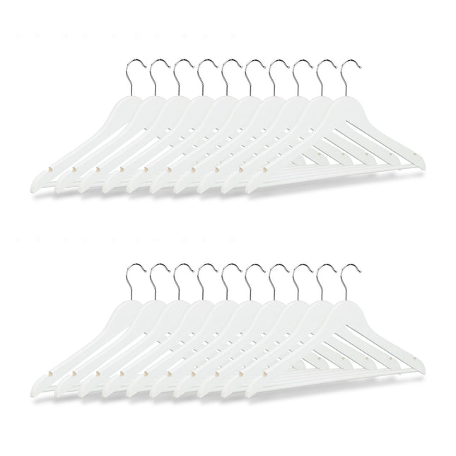 Cintres avec barre pour pantalons, lot de 20
