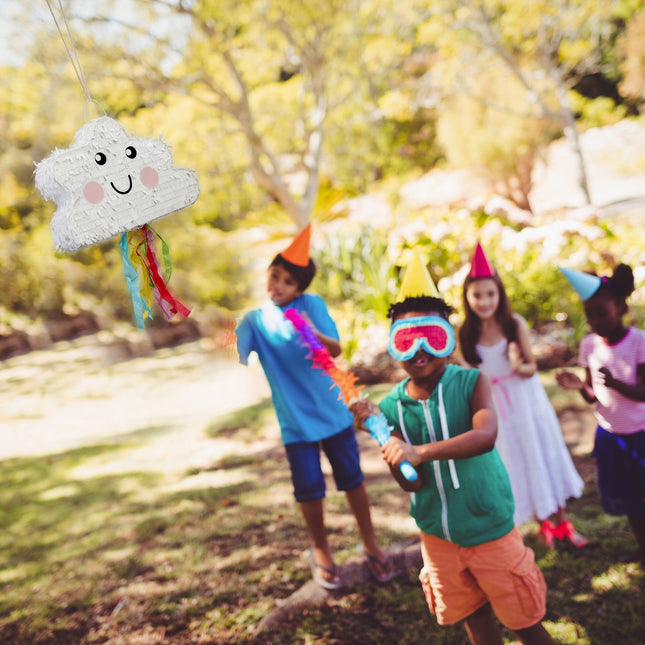 Piñata nuage pour fêtes d'enfants - À remplir et amusante