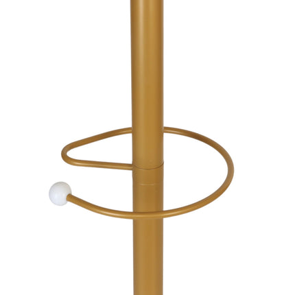 Garderobenständer mit Schirmhalter, 16 Haken, Marmorsockel
