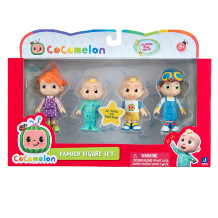 Ensemble familial de figurines Cocomelon, 4 pièces