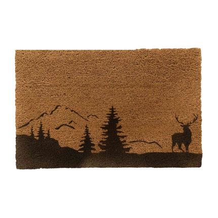 Paillasson en noix de coco, 80 x 50 cm, antidérapant et résistant aux intempéries
