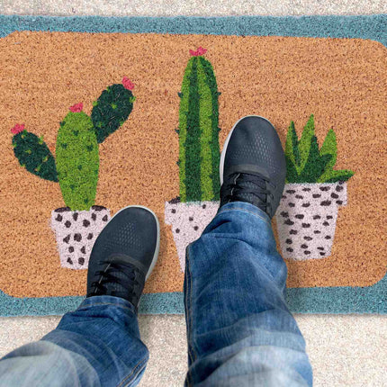 Paillasson en noix de coco Cactus