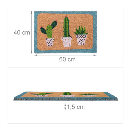 Paillasson en noix de coco Cactus