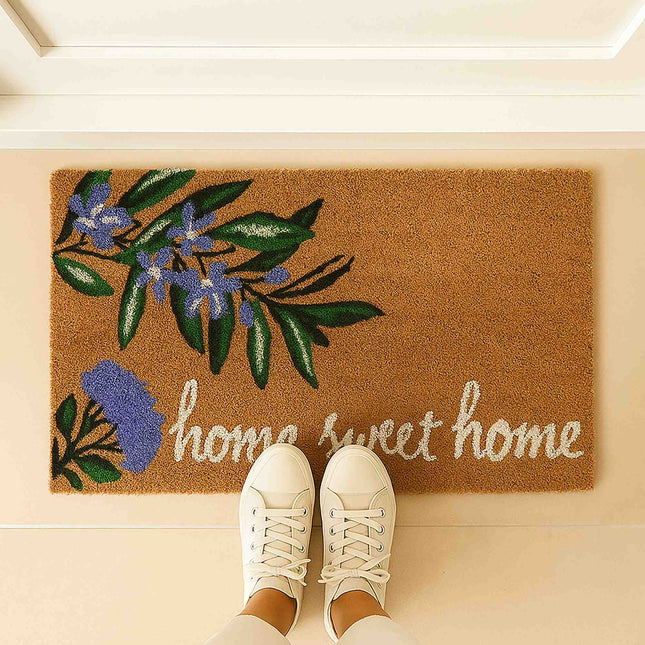 Tapis de porte antidérapant en fibre de coco - Usage intérieur/extérieur
