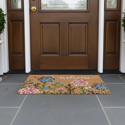 Tapis de bienvenue en fibre de coco - Antidérapant, usage intérieur/extérieur