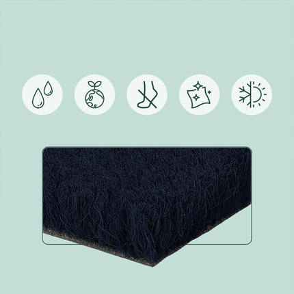 Tapis d'hiver en fibre de coco, 60 x 40 cm, antidérapant