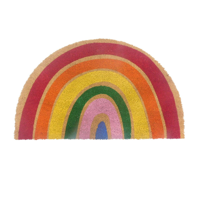 Halbrunde Kokos-Fußmatte, 80x50 cm, rutschfest