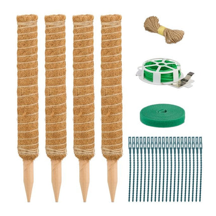 Barres de noix de coco pack de 4 40 cm avec accessoires