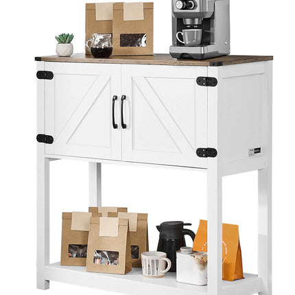 Coffee Bar Cabinet, 3-Tier Storage, Magnetic Doors, 31.5 in