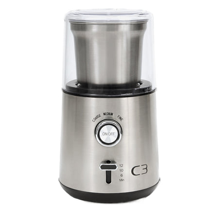 Kaffeemühle, 85g Fassungsvermögen, 200W, gebürsteter Edelstahl