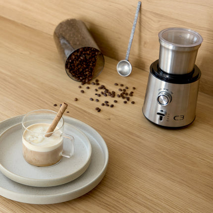 Kaffeemühle, 85g Fassungsvermögen, 200W, gebürsteter Edelstahl