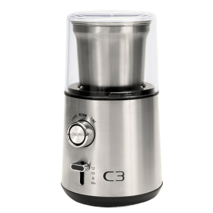Kaffeemühle, 85g Fassungsvermögen, 200W, gebürsteter Edelstahl