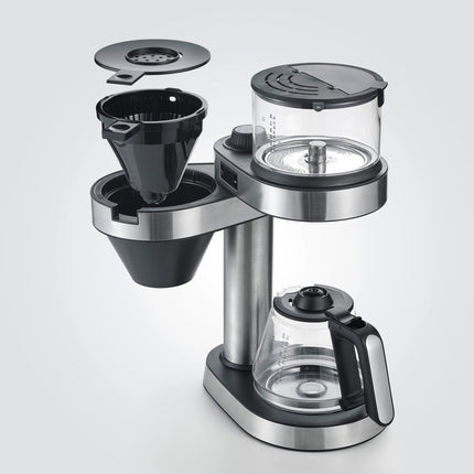 Kaffeemaschine, 12 Tassen Fassungsvermögen, Edelstahl