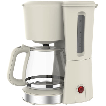 Cafetière 1,5 L – Crème et acier inoxydable, 1080 W