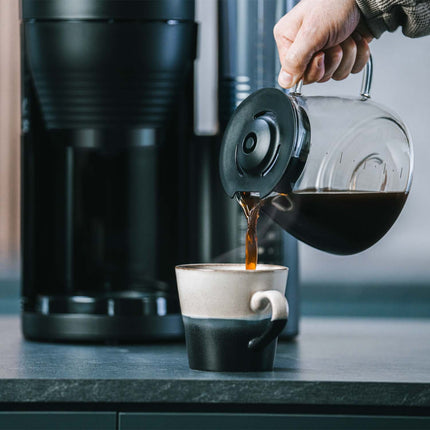 Kaffeemaschine, Aromafresh Glas, Schwarz