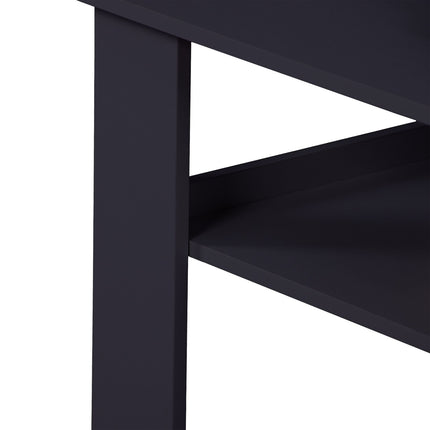 Table basse avec étagère inférieure - Design moderne, facile à nettoyer
