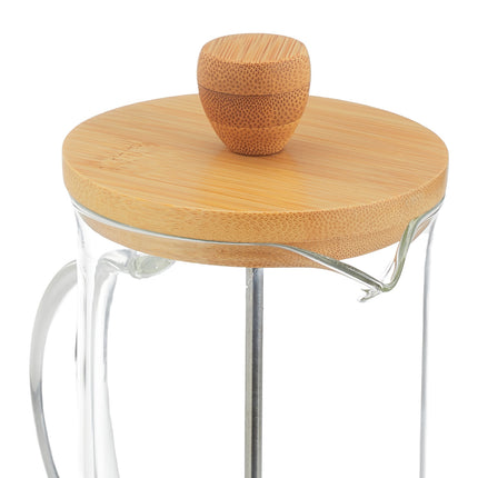 Kaffeemaschine mit Bambusdeckel