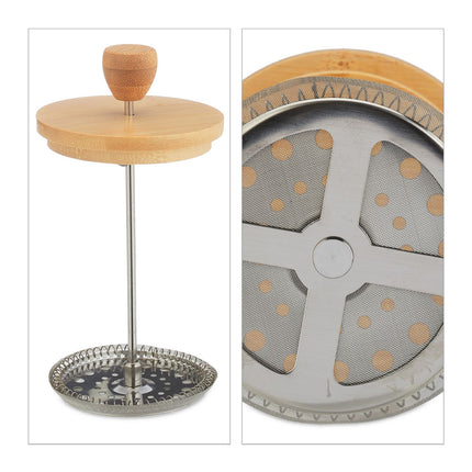 Kaffeemaschine mit Bambusdeckel