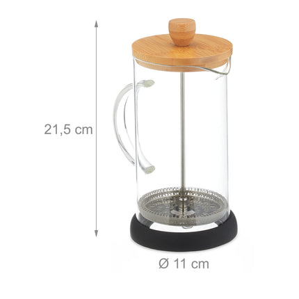 Kaffeemaschine mit Bambusdeckel