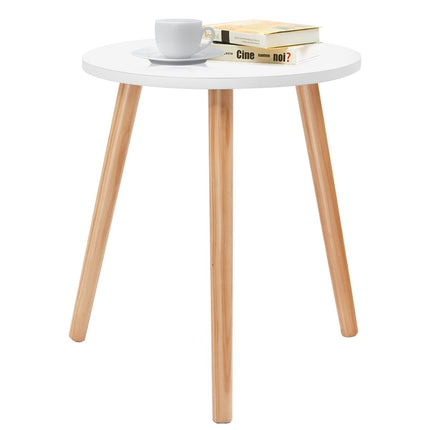 Table basse, table d'appoint, table à manger, table de cuisine, table de chevet, bois, blanc