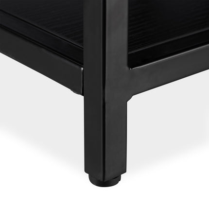 Table basse avec plateau en verre