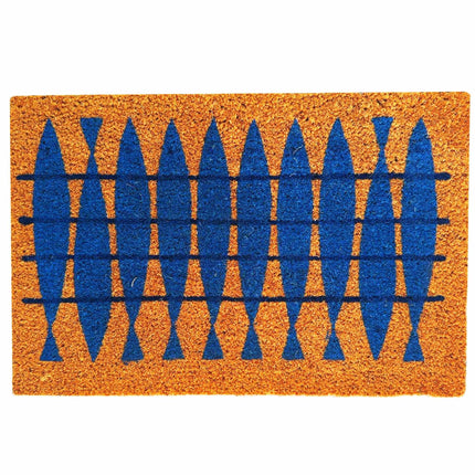 Kokos-Fußmatte mit Motiv, 60x40 cm, rutschfeste Unterseite