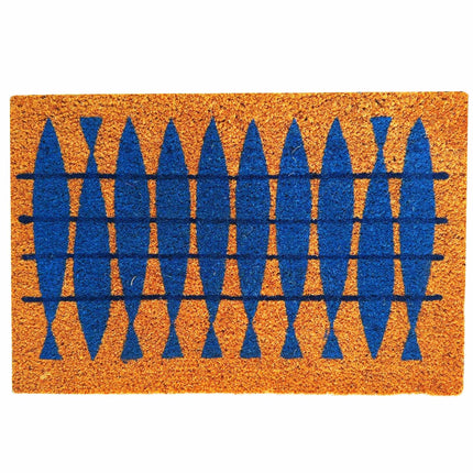 Kokos-Fußmatte mit Motiv, 60x40 cm, rutschfeste Unterseite