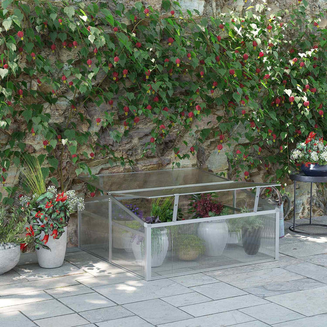 Aluminium-Frühbeet – verstellbares Dach und UV-Schutz