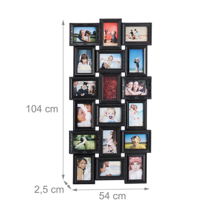 Cadre collage pour 18 photos
