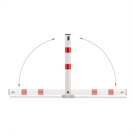 Poteau de barrière pliable