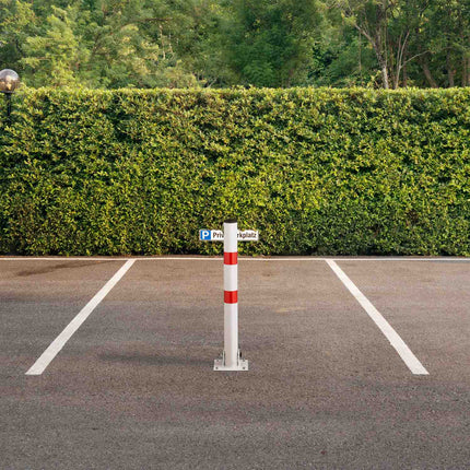 Poteau de barrière pliable